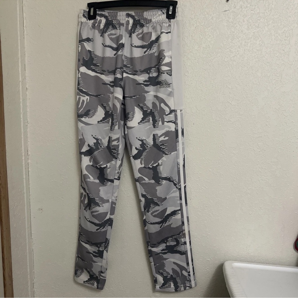 adidas Kids Gray Camo Pants